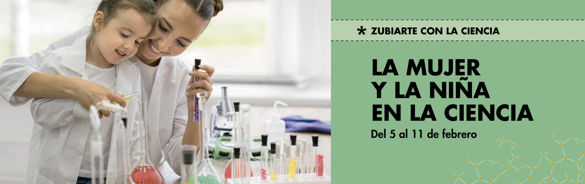 Mujer y niña ciencia bilbao